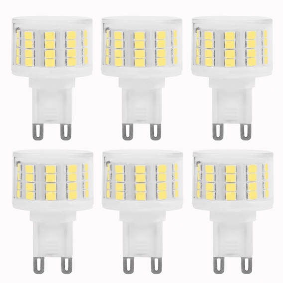 6X 5W G9 LED Glühbirne SMD2835 Kaltweiß Kein Flackern Leuchtmittel Ersatz 100W Halogen Lampe