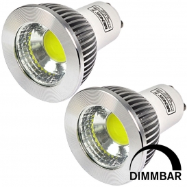 More about 2 Stück Dimmbar GU10 COB LED Rampenlicht Lampe 5W Kaltweiß 6500K AC 220-240V Mit Aluminium Mantel