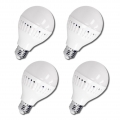 ECD Germany 4er Pack E27 LED Lampe Birne 9W - AC 220-240V - 584 Lumen - 270° Abstrahlwinkel - Kaltweiß 6000K - ersetzt 60W Glühl