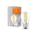 LEDVANCE Smarte LED-Lampe mit Wifi Technologie, Sockel E27, Dimmbar, Warmweiß (2700K), Tropfenform, Klares Filament, Ersatz für 