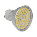 4 Stück GU10 LED Hohe Helligkeit Spotlicht 6W AC 220-240V Kaltweiß 6500K 72x2835 SMD Mit Aluminium Körper und Glas Mantel