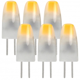 More about 6 Stück G4 COB LED Lampe 1W AC/DC 12V Warmweiß 3000K Mit Silikon Mantel