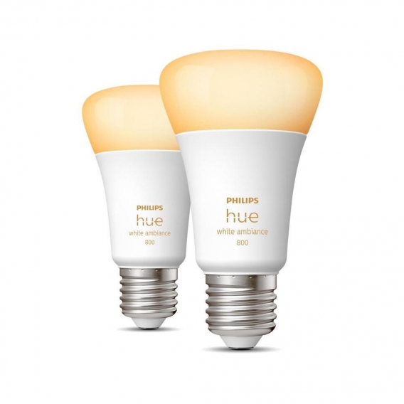 Philips Hue Bluetooth White Ambiance LED E27 60W 570lm Doppelpack