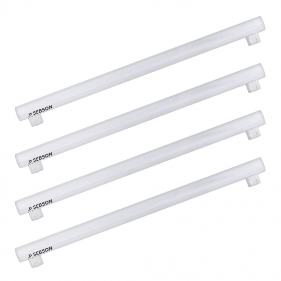 4x S14S LED Lampe 50cm Linienlampe warmweiß 8W (60W) 880lm Leuchtmittel SEBSON