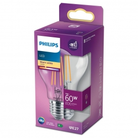 More about Philips LED Lampe ersetzt 60W, E27 Standardform A60, klar, warmweiß, 806 Lumen, nicht dimmbar, 1er Pack