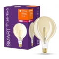 Ledvance Smart+ LED Filament Leuchtmittel Globe G120 6W ＝ 55W E27 680lm Gold Extra Warmweiß 2400K dimmbar Zigbee