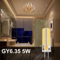 2 Stück GY6.35 5W LED Lampe Warmweiß 3000K AC/DC 12V 72x2835 SMD Mit Silikon Mantel