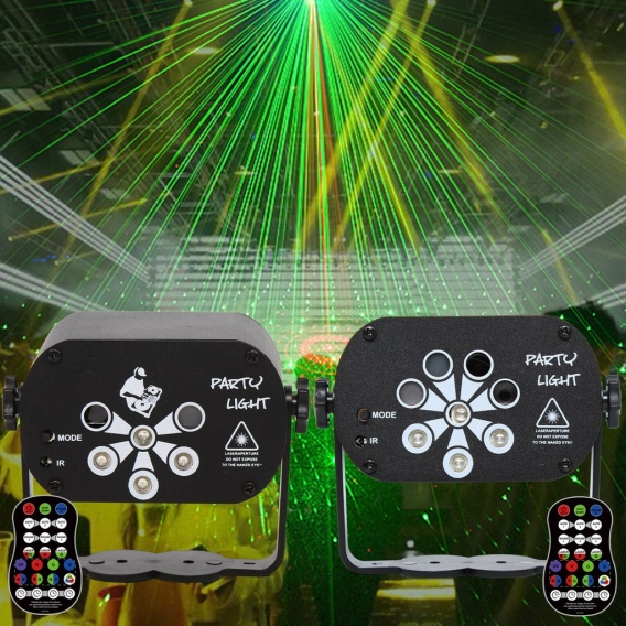 6 Loch 60 Muster Bühnenbeleuchtung RGB LED-Bühne Laserlicht DJ KTV Projektor Disco Lampe Lichteffekt