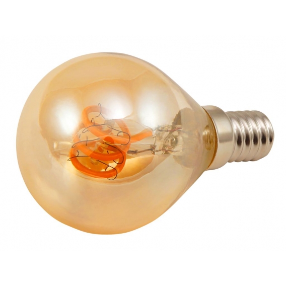 LED Filament Tropfenlampe McShine "Retro", E14, 2W, 150 lm, warmweiß, goldenes Glas