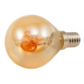 LED Filament Tropfenlampe McShine "Retro", E14, 2W, 150 lm, warmweiß, goldenes Glas