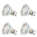 4x LED Lampen GU10 5W warmweiss RA95 flimmerfrei 230V LED Leuchtmittel SEBSON