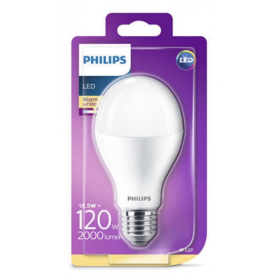 Philips LED Kugel A67 E27 nicht dimmbar matt warmweiß 230V 120W