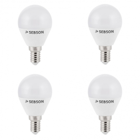 4x LED Lampen E14 6W warmweiss RA97 flimmerfrei LED Leuchtmittel Birne SEBSON