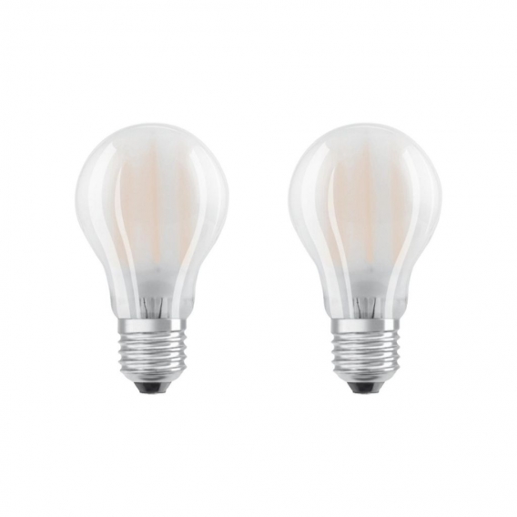 OSRAM LED STAR CLASSIC A 40 FS Warmweiß Filament Matt E27 Glühlampe Doppelpack