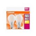 OSRAM LED STAR CLASSIC A 40 FS Warmweiß Filament Matt E27 Glühlampe Doppelpack