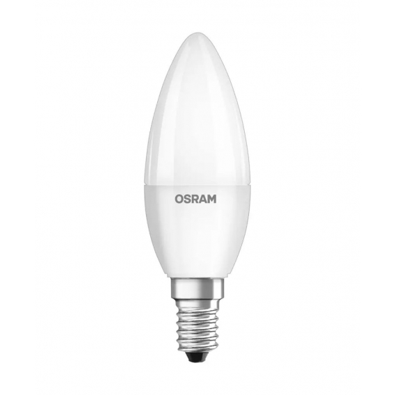 Osram B40 E14 5.5W 6500K LED-Kerze, Sockel E14, 5,5 Watt, Neutralweiß, 6500 K, Energieeffizienzklasse F