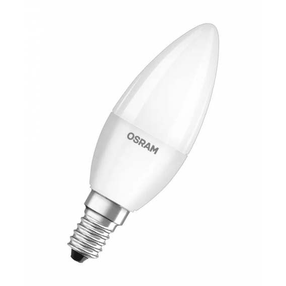 Osram B40 E14 5.5W 6500K LED-Kerze, Sockel E14, 5,5 Watt, Neutralweiß, 6500 K, Energieeffizienzklasse F