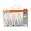 OSRAM LED BASE Classic A75, matte Filament LED-Lampen aus Glas für E27 Sockel, Birnenform, Warmweiß (2700K), 1055 Lumen, Ersatz 