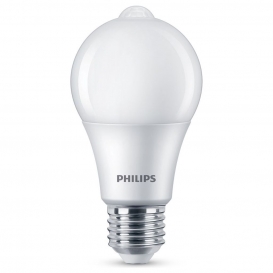 More about Philips LED Lampe mit Bewegunsmelder ersetzt 60W, E27 Standardform A60, warmweiß, 806 Lumen, nicht dimmbar, 1er Pack