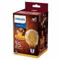 Philips LED Lampe ersetzt 35W, E27 Globe G93, klar -Vintage, goldweiß, 400 Lumen, nicht dimmbar, 1er Pack