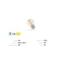 LED Filament E27 G45 Tropfen 6W＝65Watt 900lm 300° Retro Edison Neutralweiß 4000K