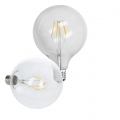 ECD Germany 4er Pack LED Filament Birne Globe E27 4W - Warmweiß 2800K - 125 mm - 403 Lumen - AC 220-240V - erstezt 20W Glühlampe