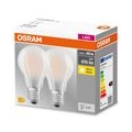 OSRAM LED BASE CLASSIC A 40 FS Warmweiß Filament Matt E27 Glühlampe Doppelpack