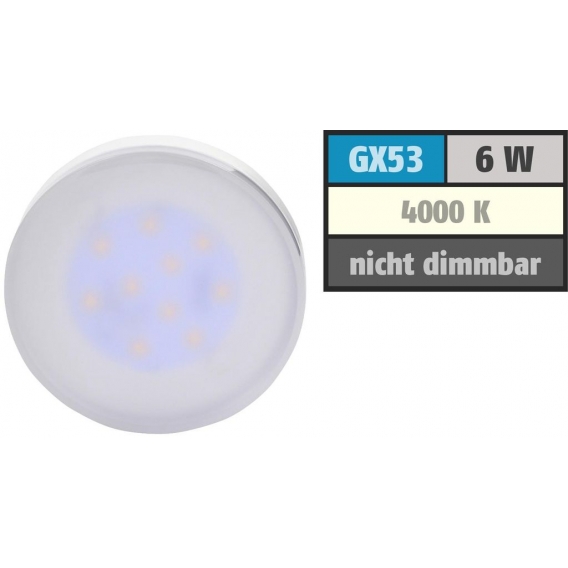 Müller-Licht LED-Lampe GX53, EEK: G, 6 W, 450 lm, 4000 K