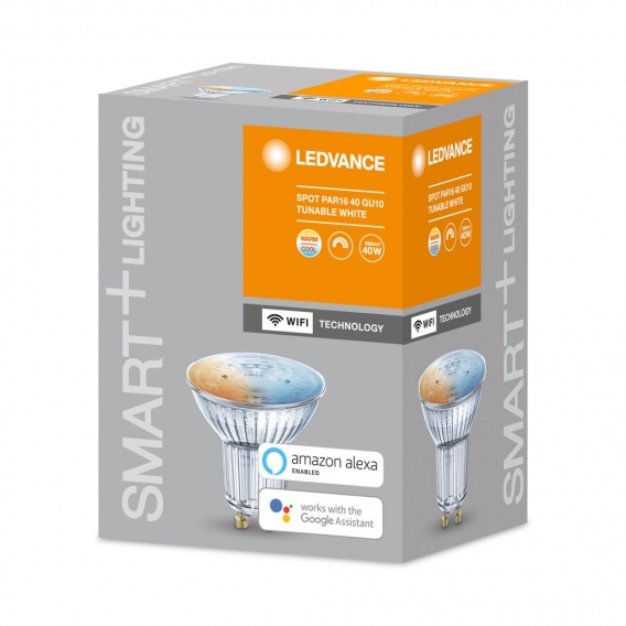 LEDVANCE SMART+ LED PAR16 40 (45°) BOX K DIM Tunable White WiFi Matt GU10 Spot