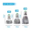 4 Stück 12W E27 LED COB Glühbirne Leuchtmittel Lampe Spotlight Weiß 6000K-6500K