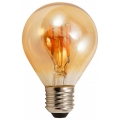 LED Filament Tropfenlampe McShine "Retro", E27, 2W, 150 lm, warmweiß, goldenes Glas