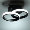 1pc Doppelrunde LED Ceiling Light Lighting Night Lamp Dimmable Pendant Hallway Living Room