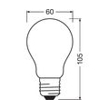 OSRAM Standard LED Glühbirne blau dekoratives Glas - 2,5 W Äquivalent 15 E27 - Warmweiß