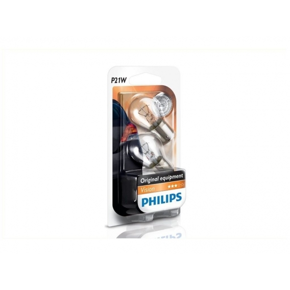 Philips Vision Kugellampe P21W 12Volt / 21Watt 2er Pack - Autobeleuch.