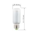 4x LED Lampe E27 8W ersetzt 60W warmweiß 3000K 230V Leuchtmittel Mais SEBSON