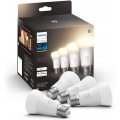 Philips Hue Bluetooth White LED E27 Birne - A60 9W 800lm Viererpack