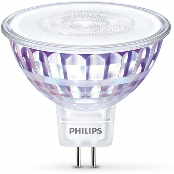 Philips LED Lampe ersetzt 50W, GU5,3 Reflektor MR16, warmweiß, 621 Lumen, nicht dimmbar, 1er Pack