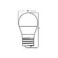 3x E27 5W Kaltweiß LED Kugel 400 lm 6500K Leuchtmittel