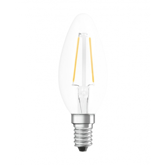 OSRAM LED-Lampe Flammenklares Filament - 2,5 W ＝ 25 W - E14 - Warmweiß