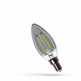 More about Spectrum LED Filament Leuchmittel Kerzenform 2,5W ＝ 16W E14 klar Rauchglas 150lm Neutralweiß 4000K 270°