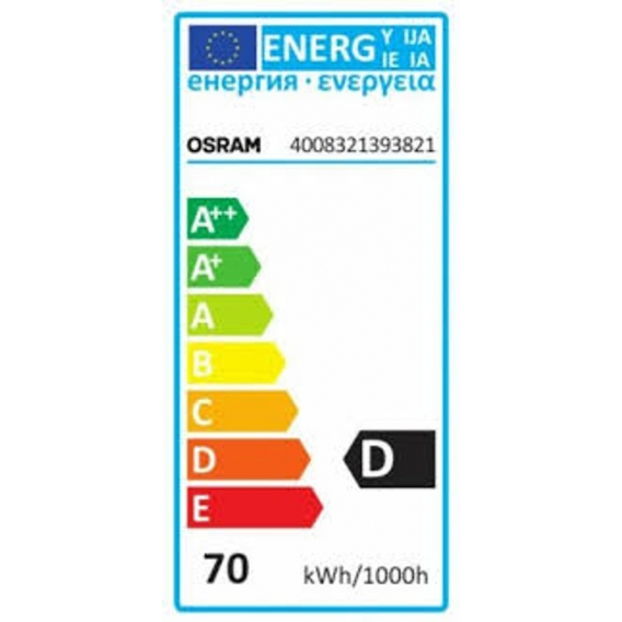 Osram Halolux Ceram 75W Matt 2000h 64474IM 230V E27 EEK: D