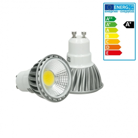 ECD Germany 1er Pack GU10 LED Spot 6W - AC 220-240V - 386 Lumen - 60° Abstrahlwinkel - Neutralweiß 4000K - ersetzt 30W Halogen -