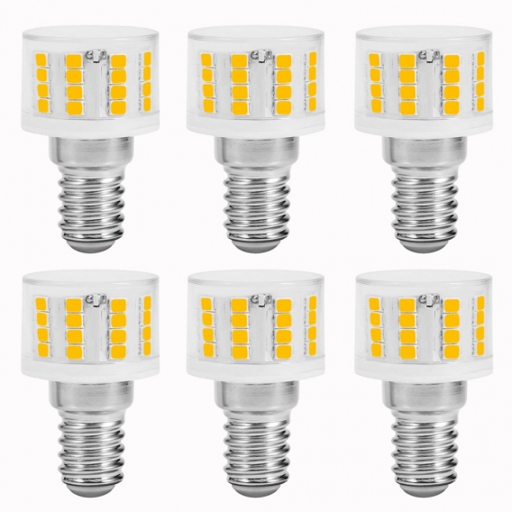 6X 5W E14 LED Glühbirne SMD2835 Warmweiß Kein Flackern Leuchtmittel Ersatz 100W Halogen Lampe