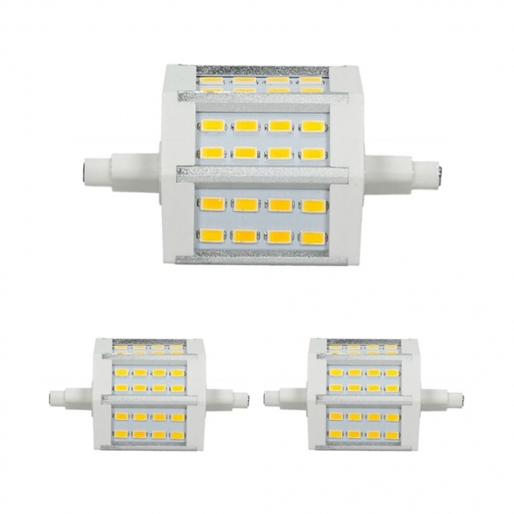 ECD Germany 2er Pack R7S LED Leuchtmittel 5W - AC 220-240V - 360 Lumen - 180° Abstrahlwinkel - Kaltweiß 6000K - ersetzt 35W Halo