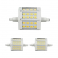 ECD Germany 2er Pack R7S LED Leuchtmittel 5W - AC 220-240V - 360 Lumen - 180° Abstrahlwinkel - Kaltweiß 6000K - ersetzt 35W Halo