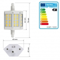 ECD Germany 2er Pack R7S LED Leuchtmittel 5W - AC 220-240V - 360 Lumen - 180° Abstrahlwinkel - Kaltweiß 6000K - ersetzt 35W Halo