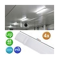 4x LED Wannenleuchten, 4000 Lumen, Neutralweiß, L 150 cm, VT-1549