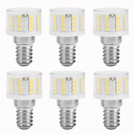 6X 5W E14 LED Glühbirne SMD2835 Kaltweiß Kein Flackern Leuchtmittel Ersatz 100W Halogen Lampe