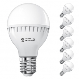 More about ECD Germany 6er Pack E27 LED Lampe Birne 7W - AC 220-240V - 458 Lumen - 270° Abstrahlwinkel - Kaltweiß 6000K - ersetzt 55W Glühl