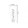 LED 4 Watt Filament Leuchtmittel E27, 200 Lumen, warmweiß, DUBAN